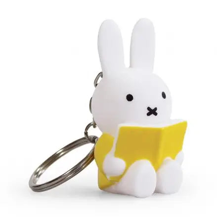 Miffy with Book Keyring - Yellow - 6cm